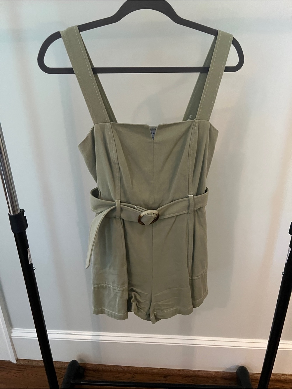 Intermix Olive Green Belted Romper
